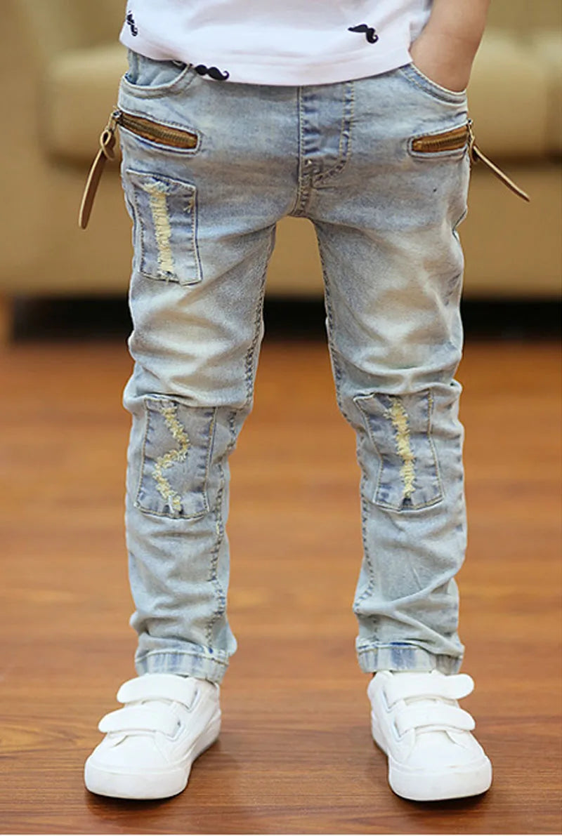 Boys Slim Straight Jeans Summer Classic ages 4-11y