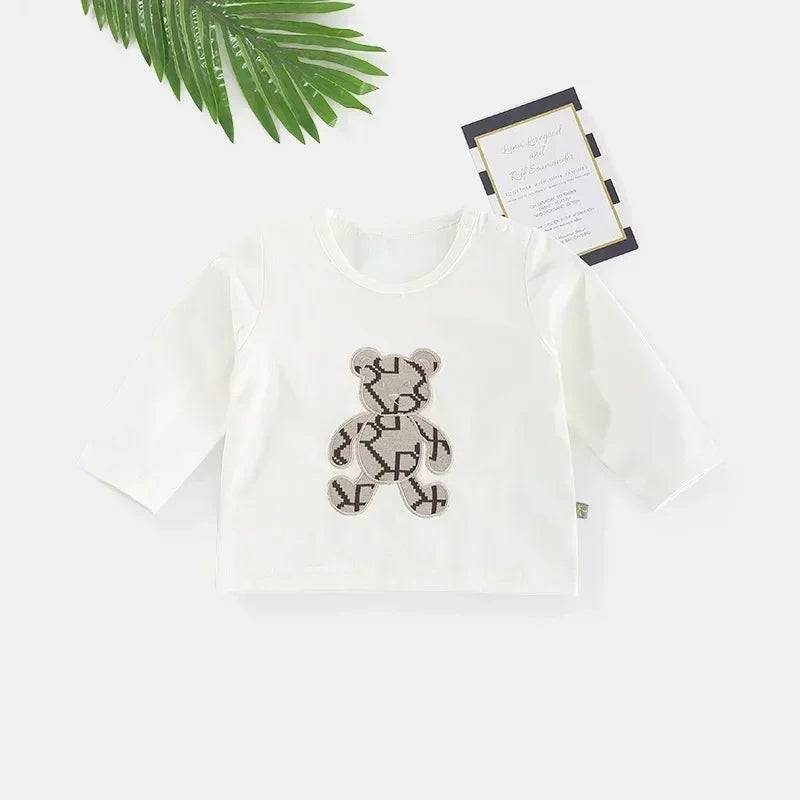 Autumn Winter Baby Boys Clothes Sets – Knitting Sweater Cardigan Cartoon Shirt Top and Pants 3PCS Suit Infant Cotton Loungewear