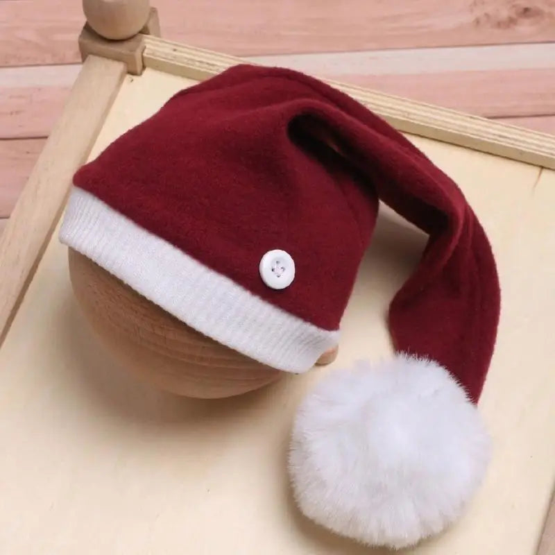 Baby First Christmas Photo Apparel Romper with Hat Set Newborn Photography Props Outfit for Newborns Christmas Present
