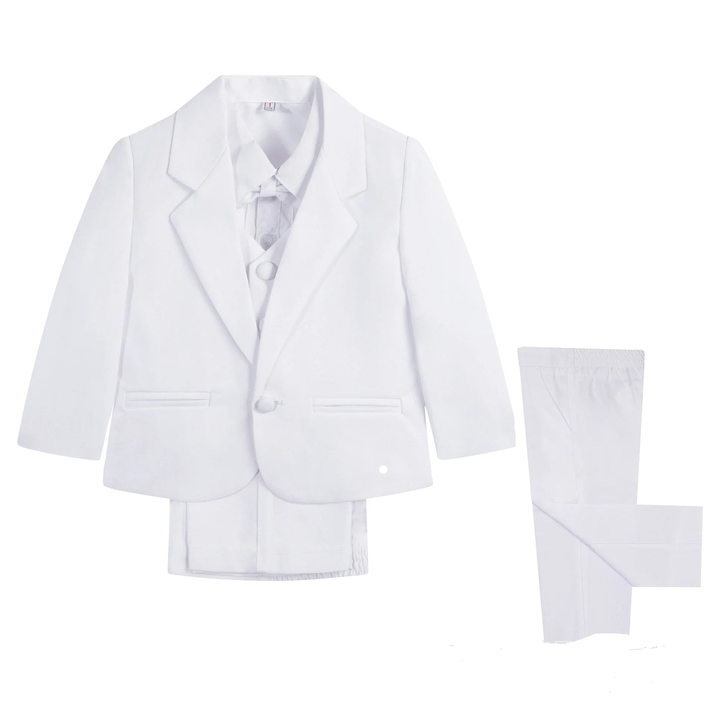 Little Boy Formal Suit - 5PCS Baby Gentleman Outfit with Bowtie | Elegant Toddler Boys Clothes (Style 3187)