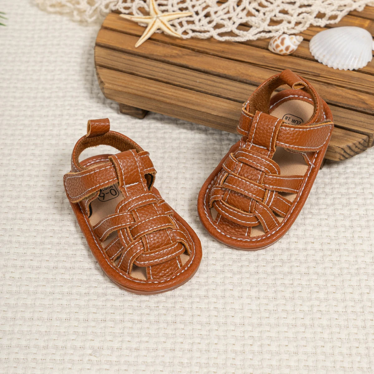 KID SUN Summer Breathable Baby Girls & Boys Sandals – Infant Casual Soft Rubber Sole, Anti-Slip Toddler Outdoor Walking Shoes"