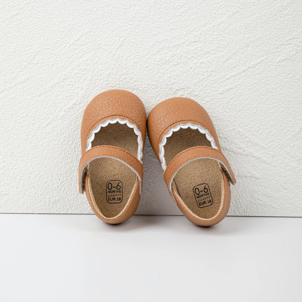 Meckior Baby Boys Girls Shoes, Infant Leather Rubber Sole Anti-Slip Toddler First Walkers, Crib Shoes for Newborn Girl Princess