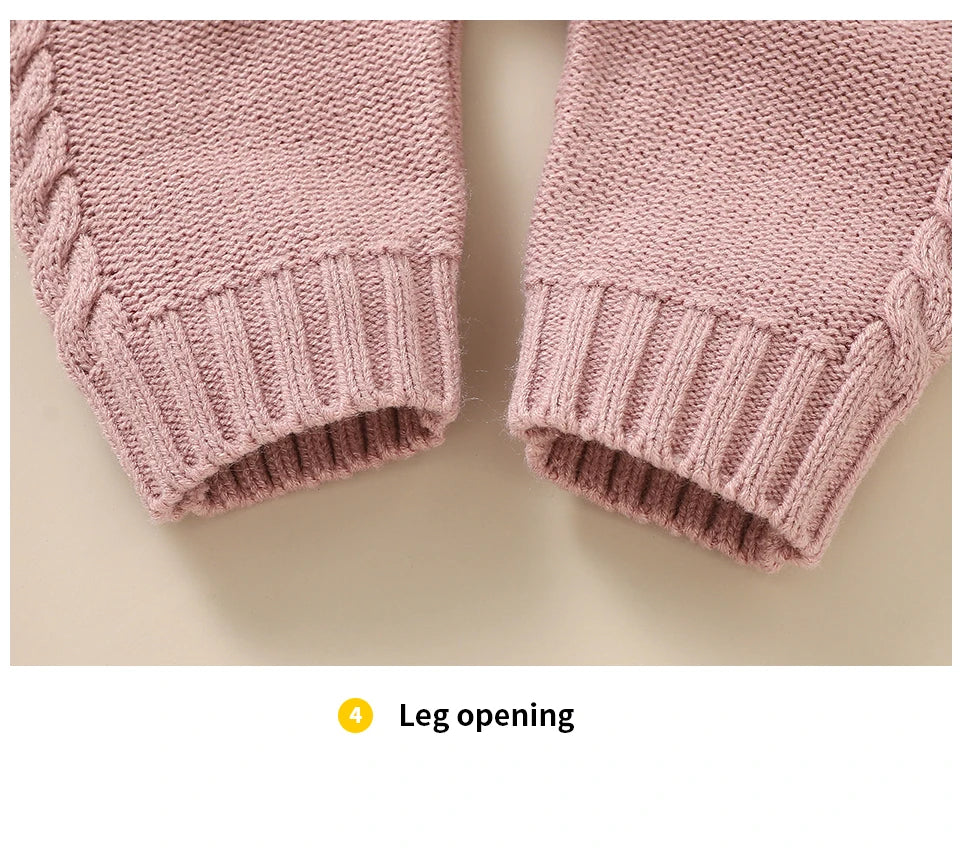 Infant Boys & Girls Sleeveless Rompers, Solid Color Knitted Jumpsuits for Newborns 0-18M, Spring/Fall Children’s Outfit"
