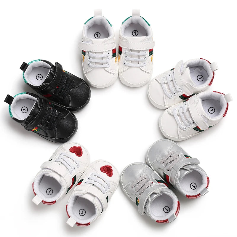 Baby Boy & Girl Shoes – Infant Non-Slip Sneakers, Breathable Lightweight Toddler First Walking Shoes (6-18 Months)