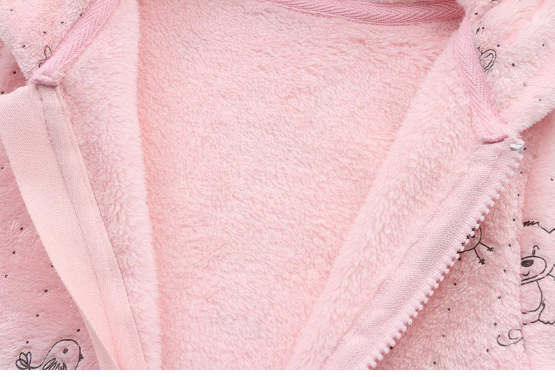 rcomll Newborn Baby Rompers – Spring Autumn Warm Fleece Cute Infant Costume, Kids Playsuit Jumpsuits, Baby Clothes 0-1Y Outwear
