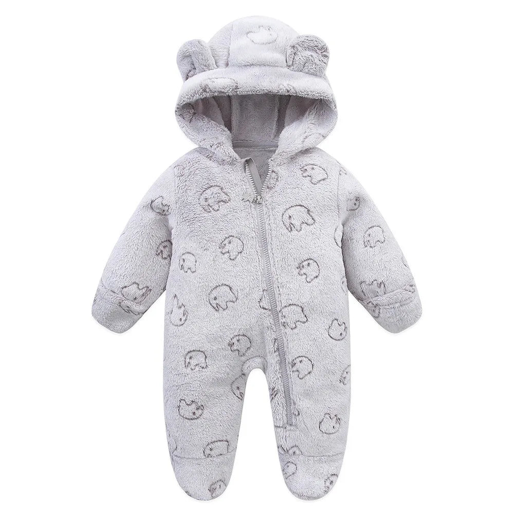 rcomll Newborn Baby Rompers – Spring Autumn Warm Fleece Cute Infant Costume, Kids Playsuit Jumpsuits, Baby Clothes 0-1Y Outwear