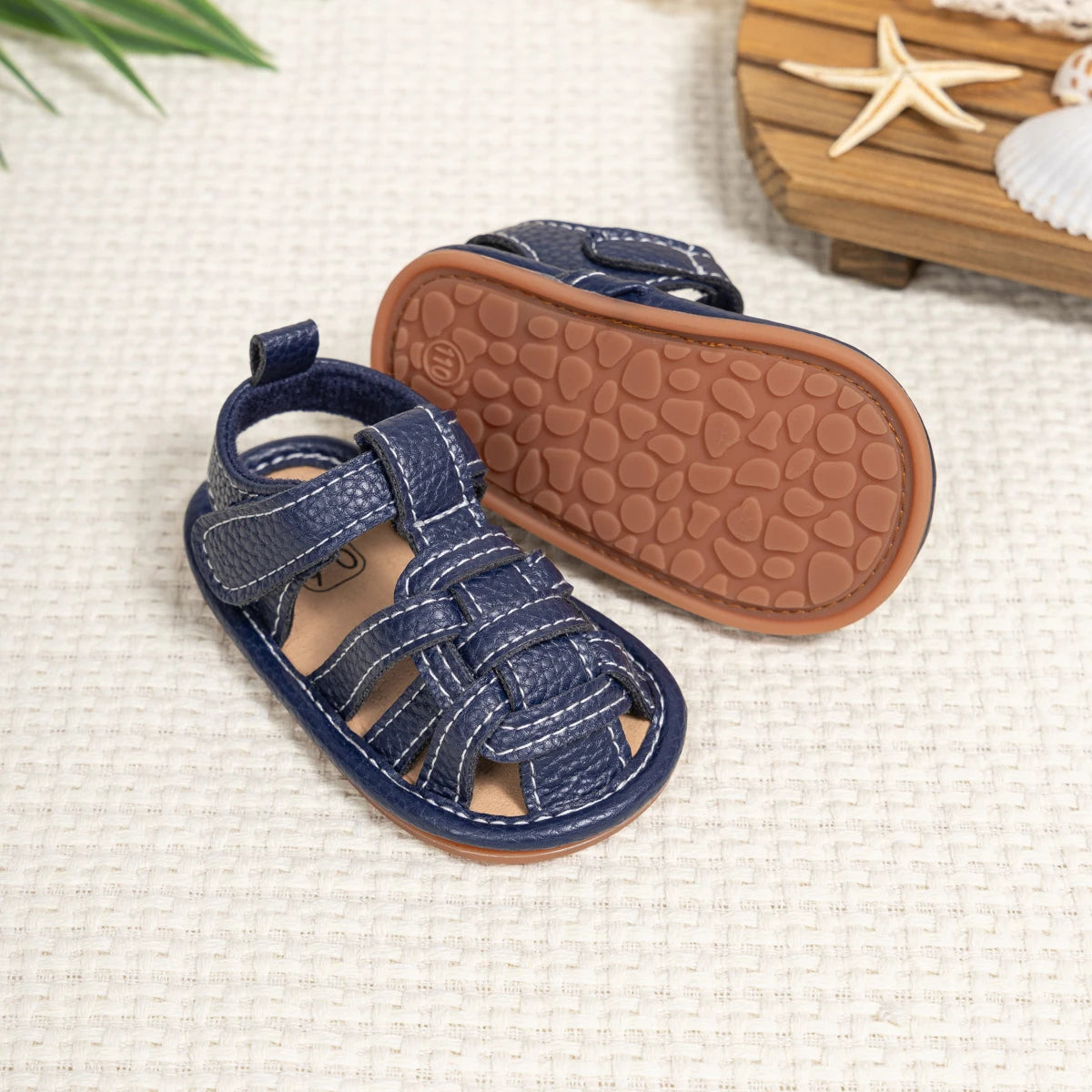 KID SUN Summer Breathable Baby Girls & Boys Sandals – Infant Casual Soft Rubber Sole, Anti-Slip Toddler Outdoor Walking Shoes"