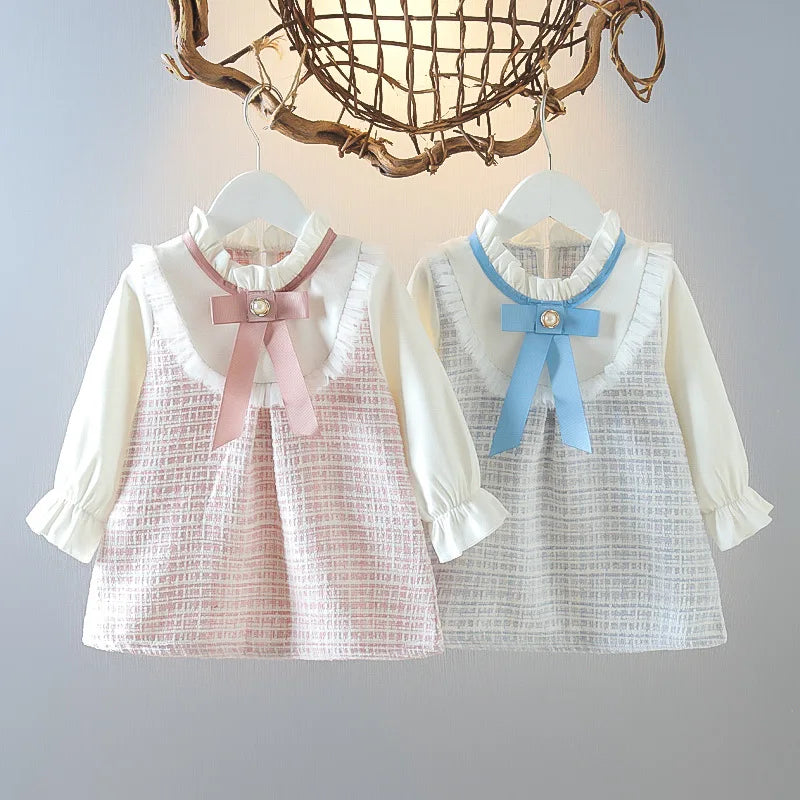 Spring Autumn Vintage Baby Girl Dress - Newborn & Toddler Princess Outfit | Fashion Clothing for Girls