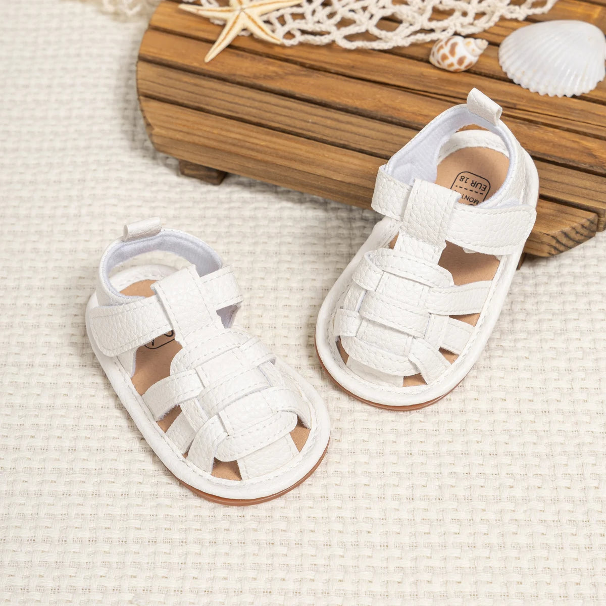 KID SUN Summer Breathable Baby Girls & Boys Sandals – Infant Casual Soft Rubber Sole, Anti-Slip Toddler Outdoor Walking Shoes"
