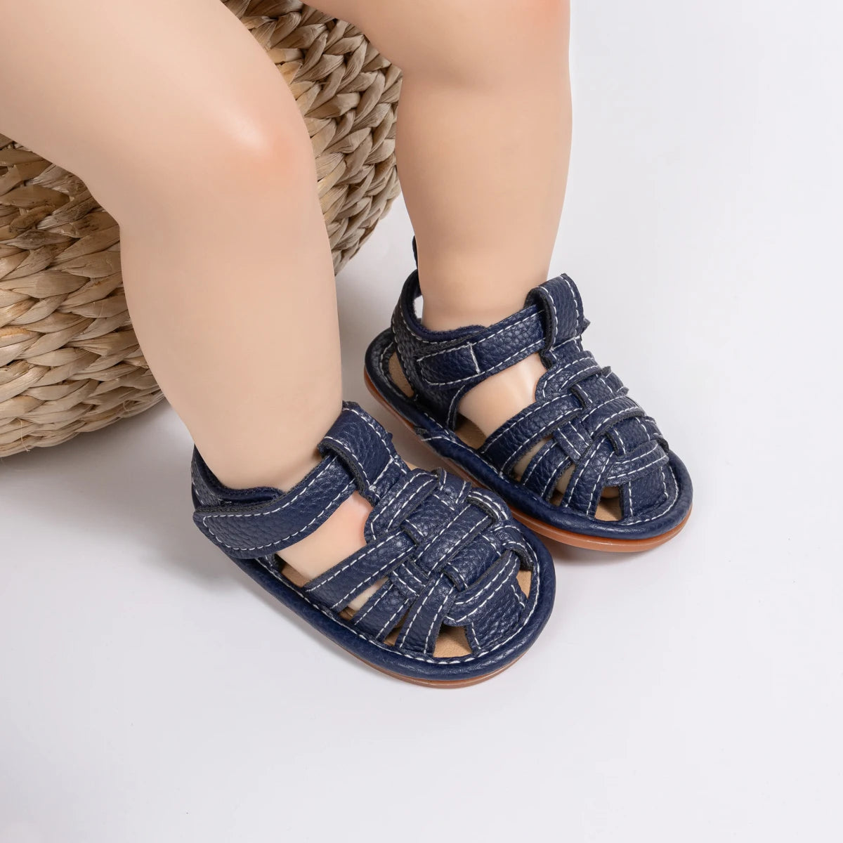 KID SUN Summer Breathable Baby Girls & Boys Sandals – Infant Casual Soft Rubber Sole, Anti-Slip Toddler Outdoor Walking Shoes"