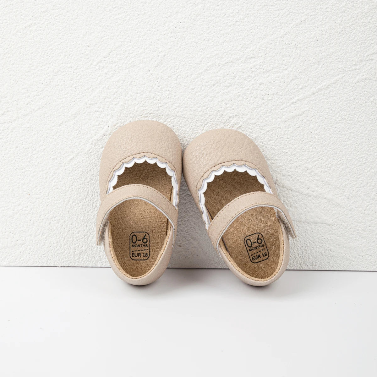 Meckior Baby Boys Girls Shoes, Infant Leather Rubber Sole Anti-Slip Toddler First Walkers, Crib Shoes for Newborn Girl Princess