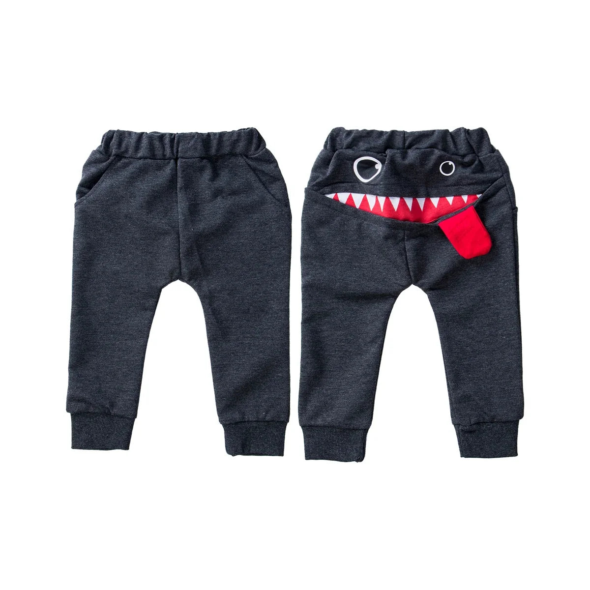Casual Baby Pants, Toddler Boys & Girls Big Mouth Monster Trousers, Cute Cartoon Cotton Infant Clothing, Comfortable Kids Pants