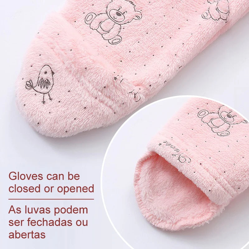 rcomll Newborn Baby Rompers – Spring Autumn Warm Fleece Cute Infant Costume, Kids Playsuit Jumpsuits, Baby Clothes 0-1Y Outwear