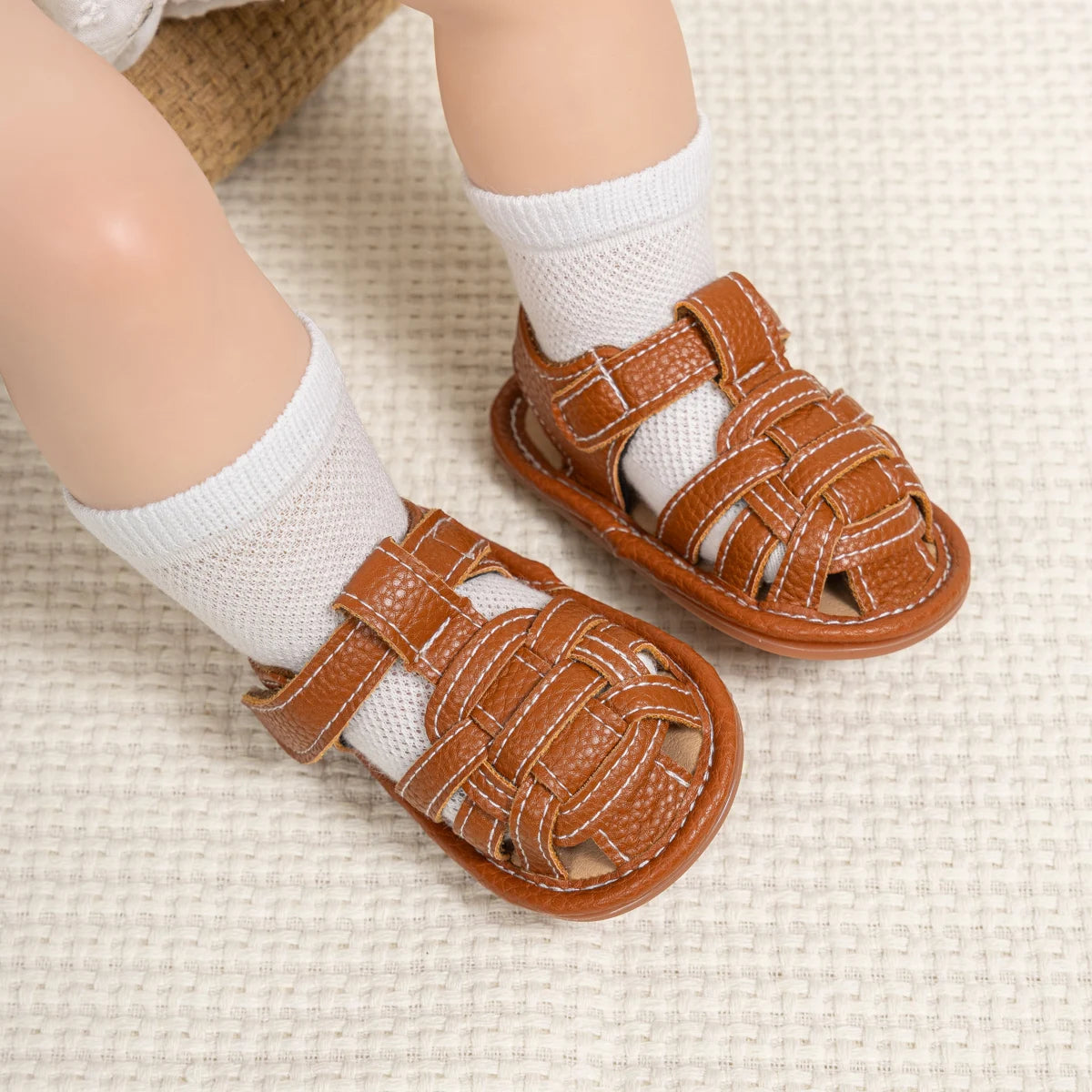 KID SUN Summer Breathable Baby Girls & Boys Sandals – Infant Casual Soft Rubber Sole, Anti-Slip Toddler Outdoor Walking Shoes"
