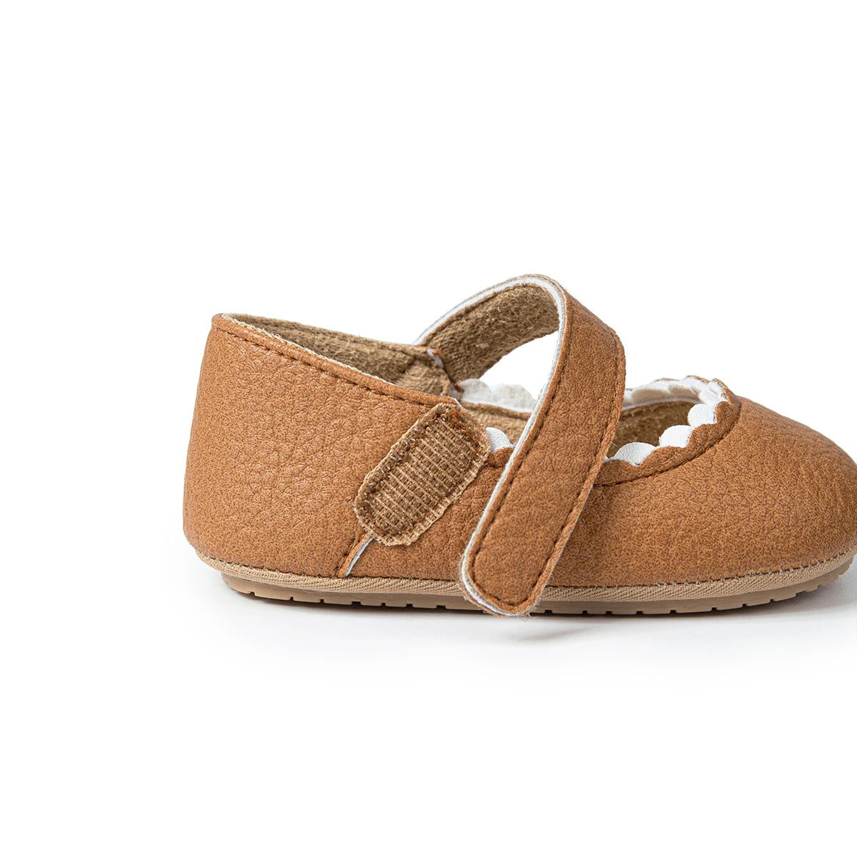 Meckior Baby Boys Girls Shoes, Infant Leather Rubber Sole Anti-Slip Toddler First Walkers, Crib Shoes for Newborn Girl Princess