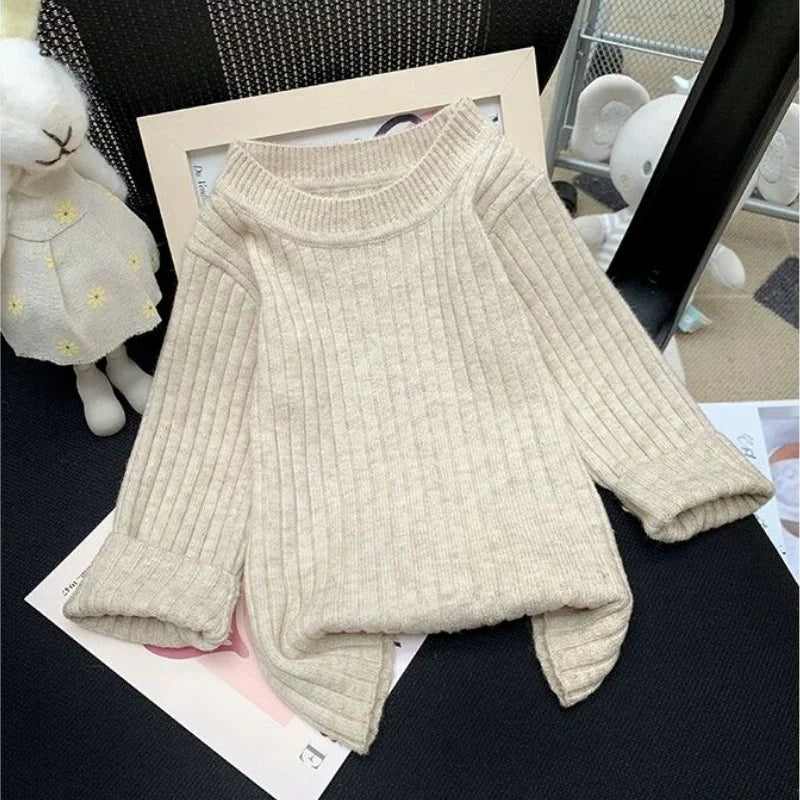 Newborn Baby Girl Boy Knitted Clothes Set – Sweater + Pants + Hat 3Pcs Infant Toddler Loungewear Suit Autumn Winter Baby Clothes 0-2Y