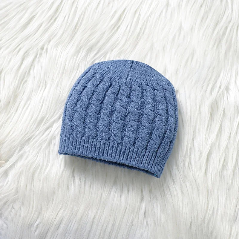 Newborn Baby Clothing Set Knit Infant Boy Sweater + Pants + Hat Long Sleeve Warm Autumn Toddler Pullover Trousers Bonnet 0-9M 3PCS