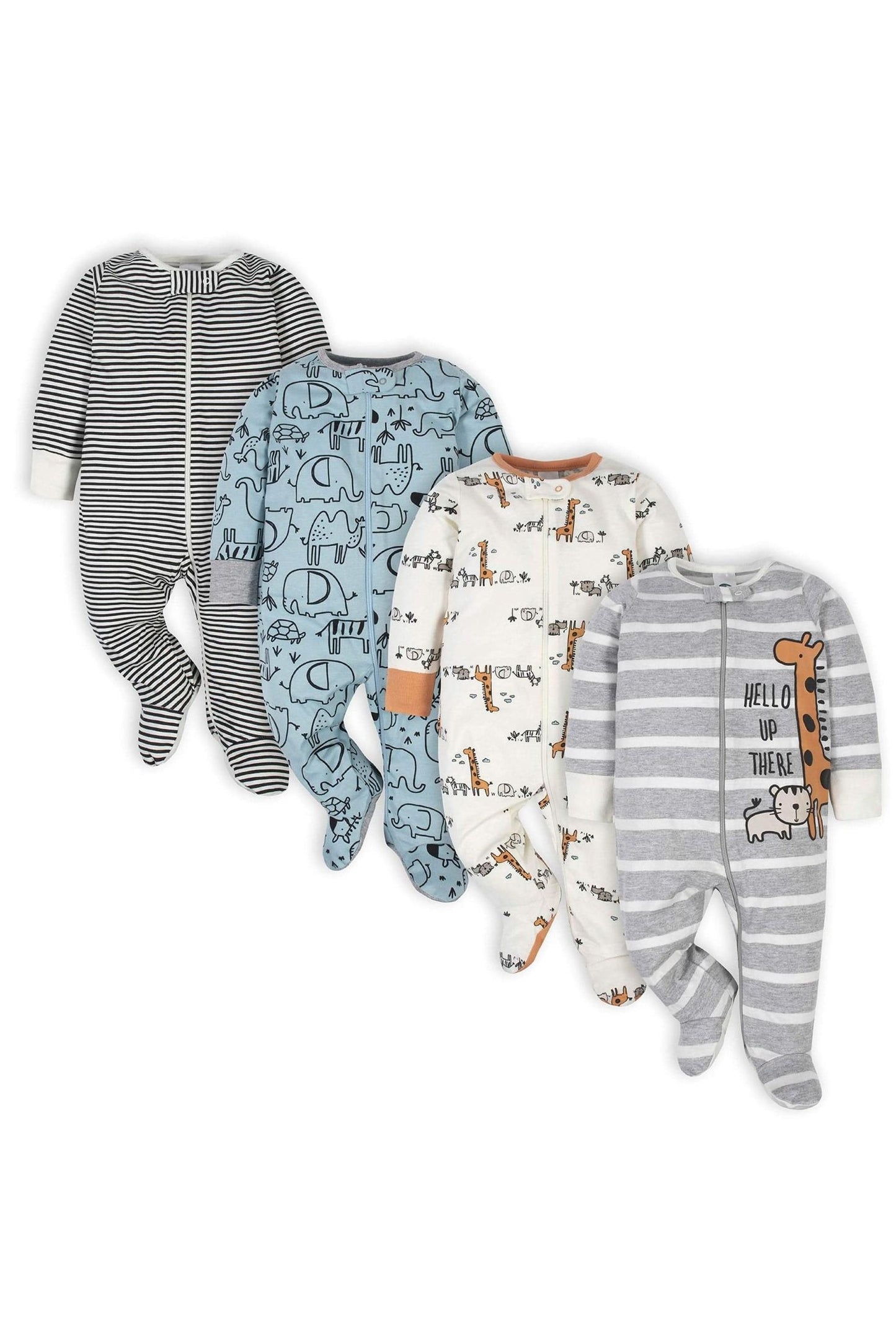 Gerber Sleep & Play Gerber Baby Boys' 4-Pack Sleep 'N Play - 0-3 Months"