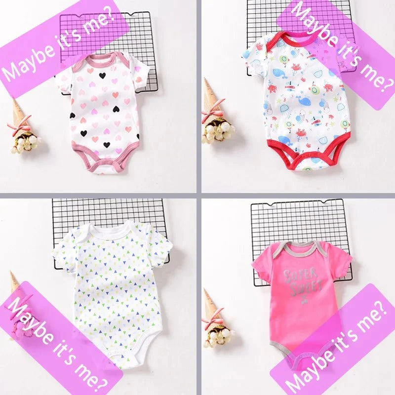 Giggles And Grab 1-2 Pieces Baby Bodysuit For Newborns Summer Baby Romper Girl/Boy Clothes 0-12M Newborn Clothing Infant Soft Tight Baby Clothes