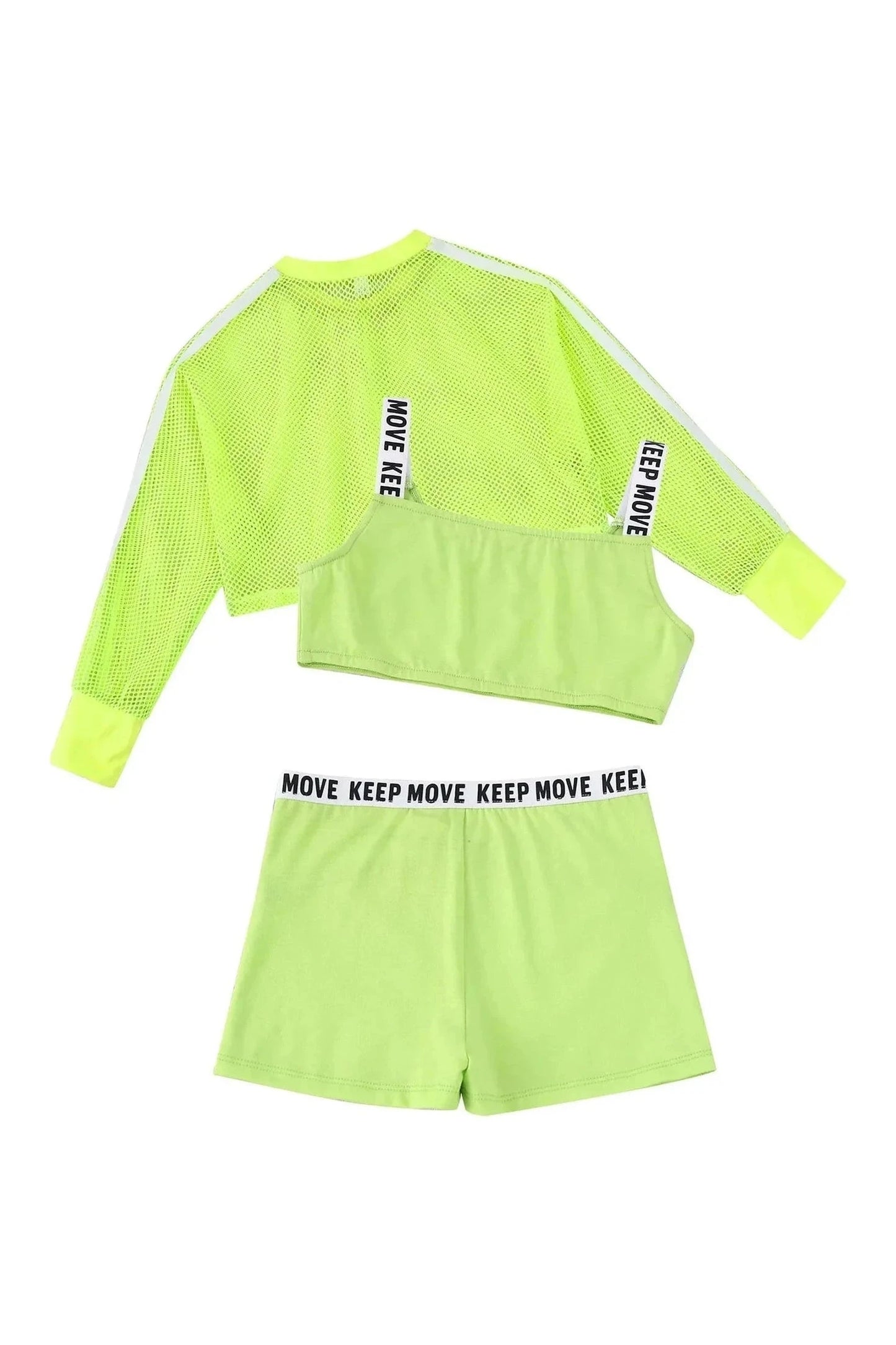 Giggles And Grab 3 PC Outfit for girls "Kids Girls' 3-Piece Sport Suit - Hip Hop & Jazz Style"