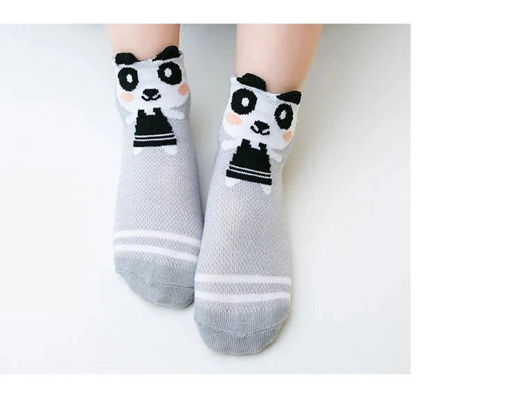 Giggles And Grab 5Pairs/lot 0-2Y Infant Baby Socks Baby Socks for Girls Cotton Mesh Cute Newborn Boy Toddler Socks Baby Clothes Accessories