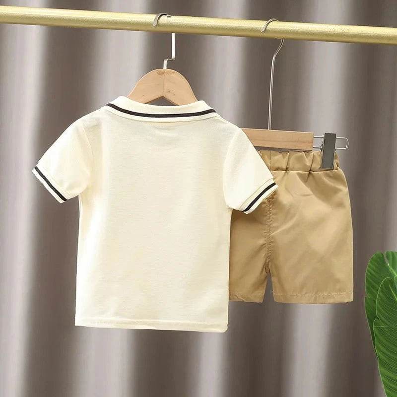 Baby Boy Clothes Set T-shirt + Shorts Kids Boy Summer Clothing Set Cute Cartoon Baby Boy Outfit Set Infant Toddler Tee Shirt Pants - Giggles And Grab