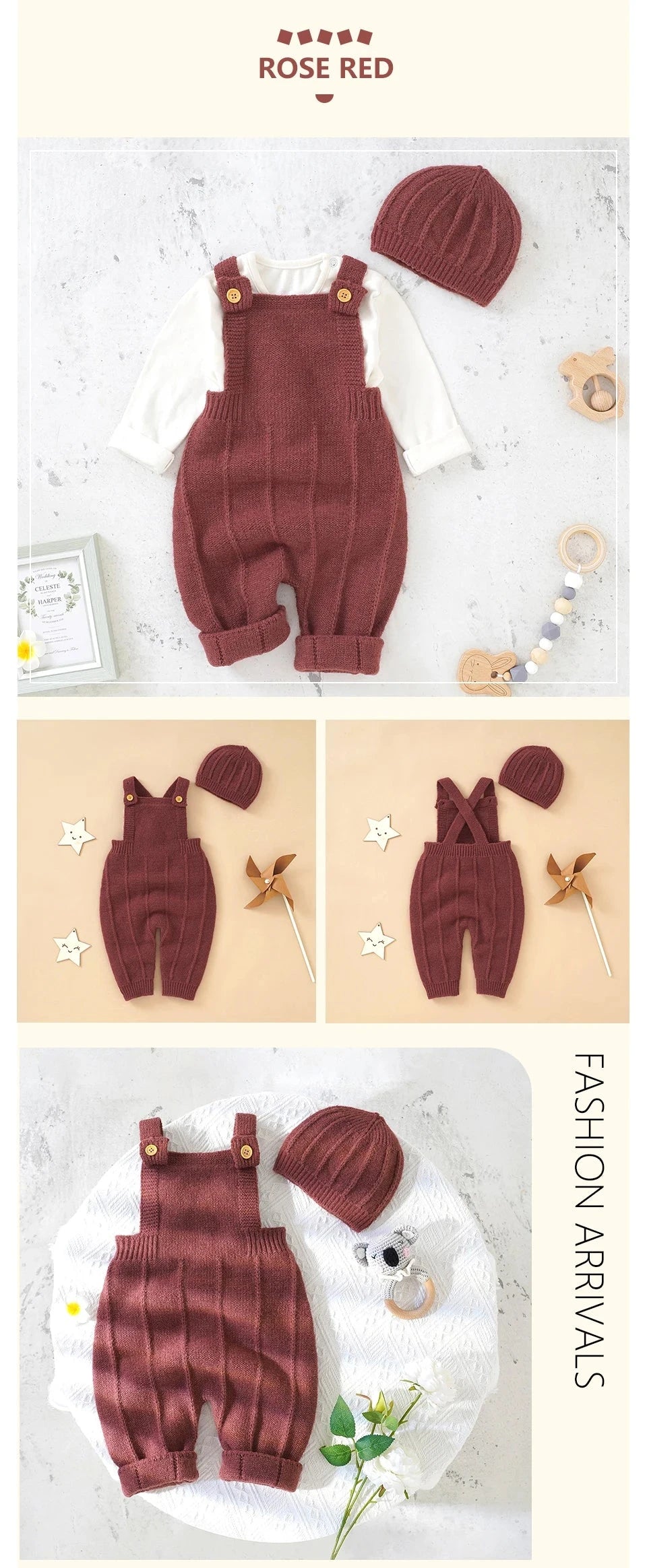 Giggles And Grab Baby Boys Girls Rompers Hats Clothes Fashion Sleeveless Knitted Newborn Infant Netural Strap Jumpsuits Outfits Sets Toddler Wear
