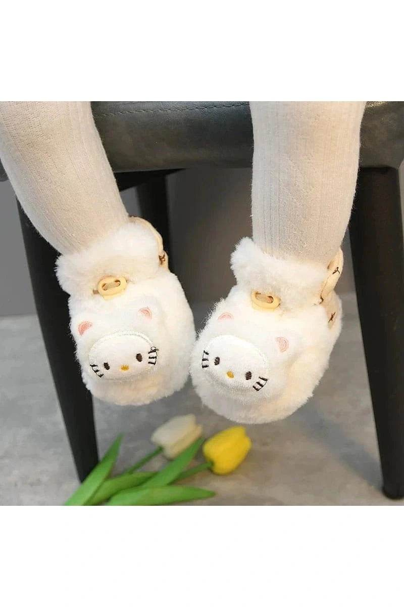 Heattech Baby Shoes - Tiger Head Design Soft Shoes for 0-1 Year Old, No Heel Slippage, Autumn & Winter - Giggles And Grab