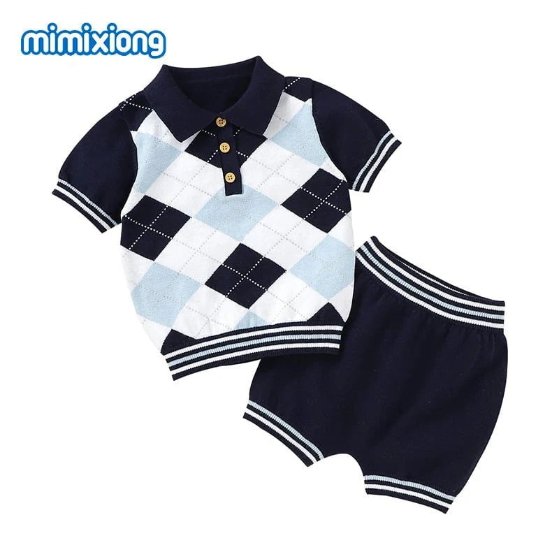 Giggles And Grab Baby summer clothes 82W740-2 2 / 3M Summer Baby Short Sleeves Clothes Sets Fashion Tops + Pants Toddler Boys Girls Outfits Suits 2pcs Newborn Infant Clothing 0-18M"
