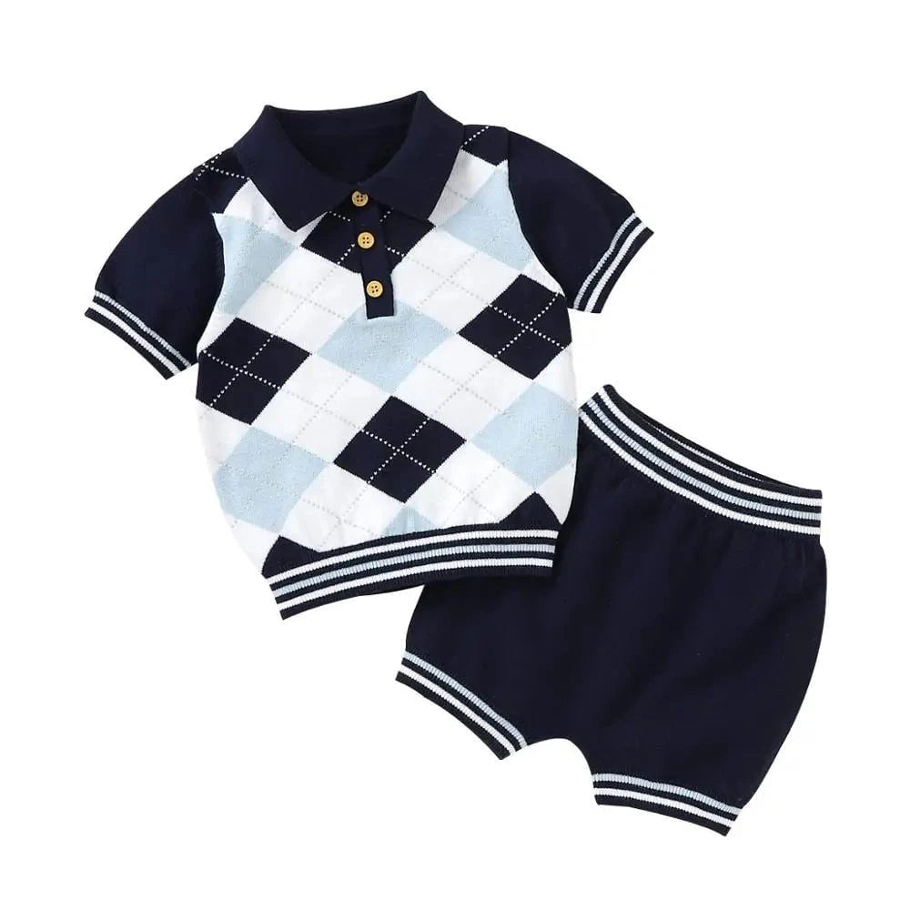 Giggles And Grab Baby summer clothes Summer Baby Short Sleeves Clothes Sets Fashion Tops + Pants Toddler Boys Girls Outfits Suits 2pcs Newborn Infant Clothing 0-18M"