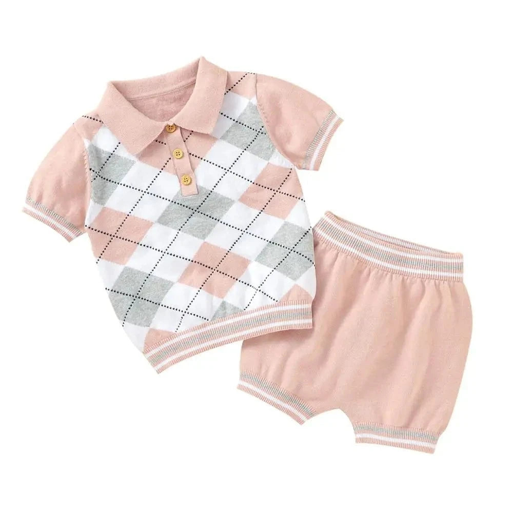 Giggles And Grab Baby summer clothes Summer Baby Short Sleeves Clothes Sets Fashion Tops + Pants Toddler Boys Girls Outfits Suits 2pcs Newborn Infant Clothing 0-18M"
