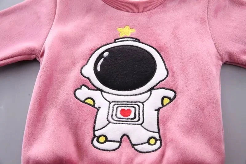 Giggles And Grab Baby thick fleece bear outfit Autumn Winter Baby Boys Clothes Set – Thick Fleece Cartoon Bear Jacket, Vest & Pants 3PCS Cotton Sport Suit for Girls, Warm Outfits"