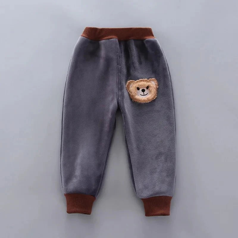 Giggles And Grab Baby thick fleece bear outfit Autumn Winter Baby Boys Clothes Set – Thick Fleece Cartoon Bear Jacket, Vest & Pants 3PCS Cotton Sport Suit for Girls, Warm Outfits"