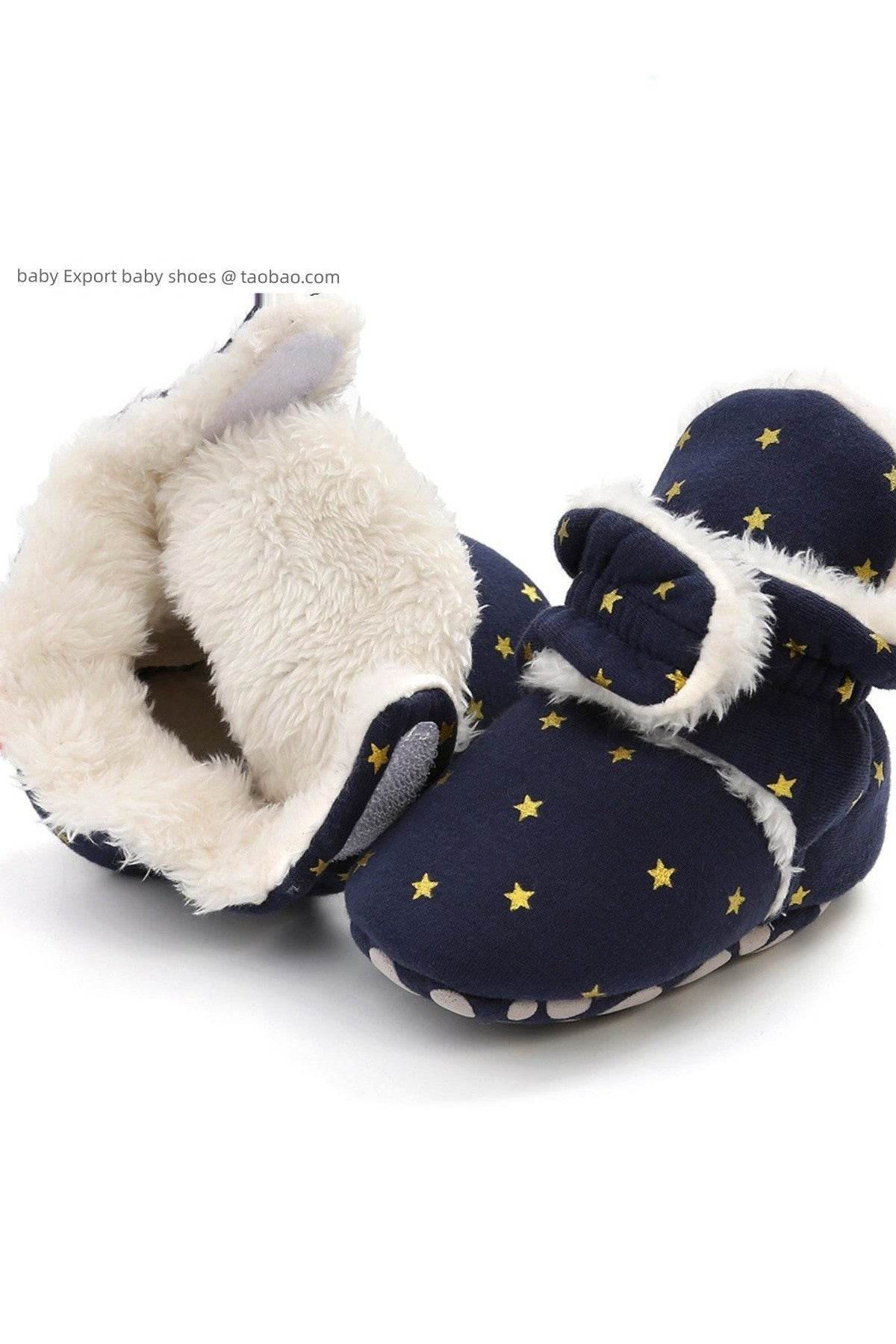0-1 Year Old Spring & Fall Winter High Top Soft Sole Warm Shoes - Baby Precaution Footwear - Giggles And Grab