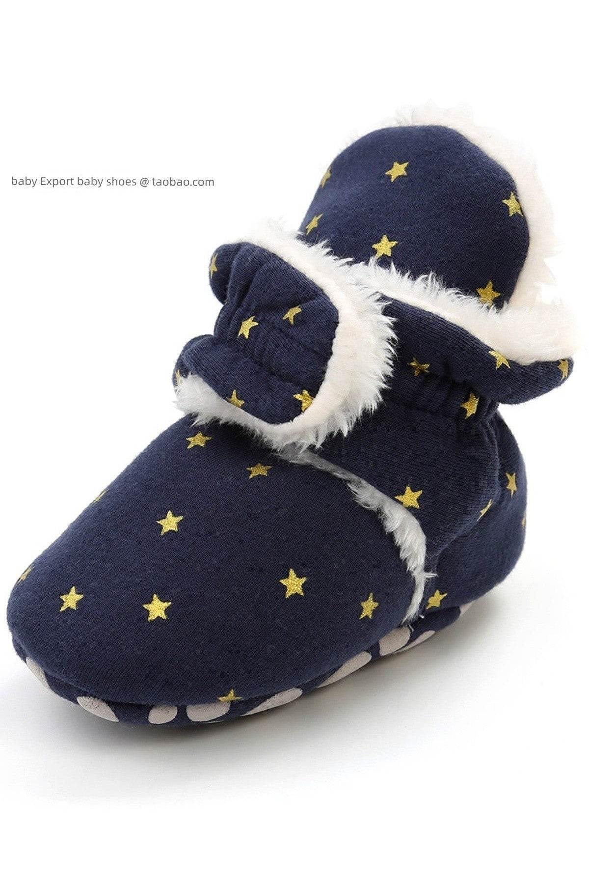 0-1 Year Old Spring & Fall Winter High Top Soft Sole Warm Shoes - Baby Precaution Footwear - Giggles And Grab