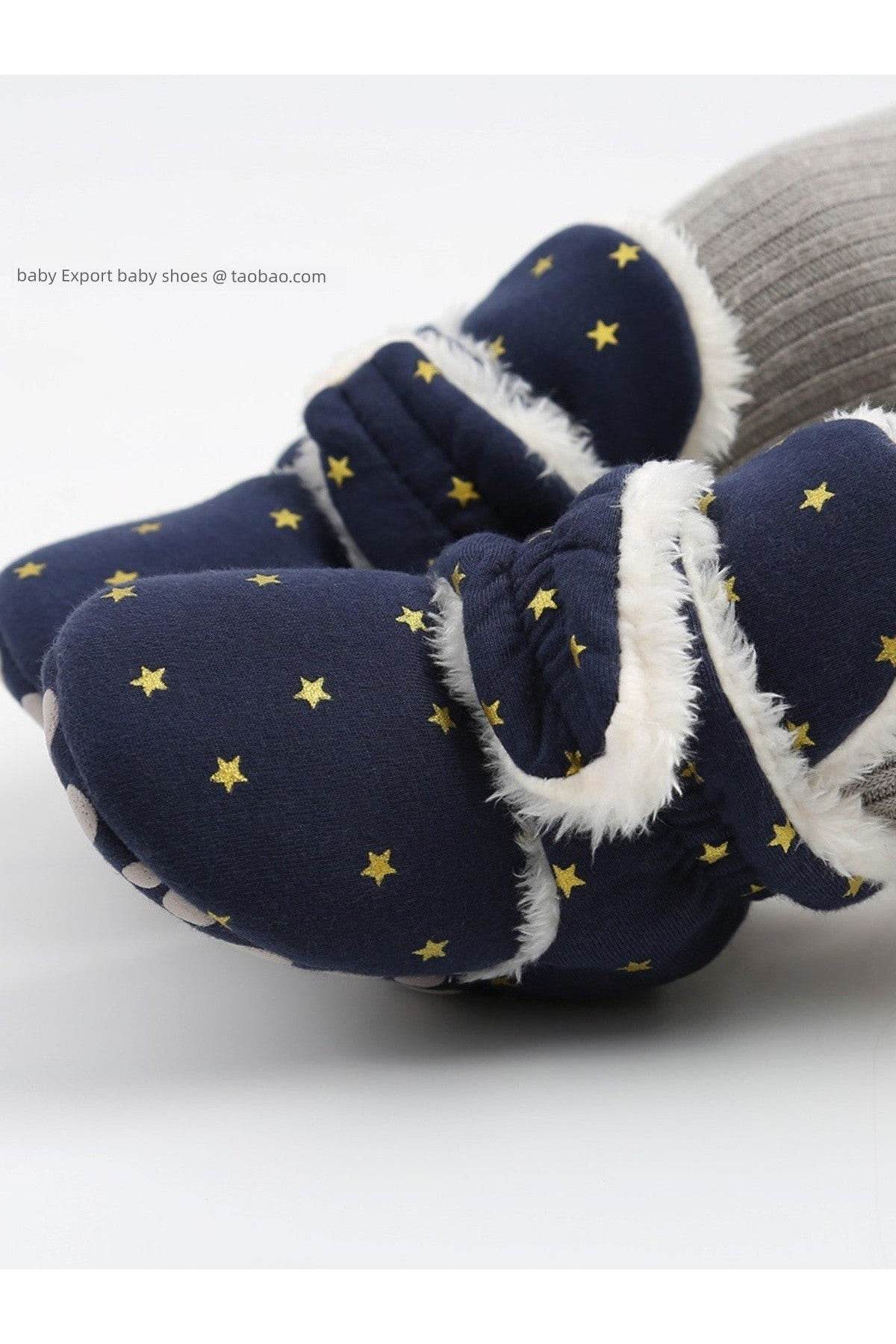 0-1 Year Old Spring & Fall Winter High Top Soft Sole Warm Shoes - Baby Precaution Footwear - Giggles And Grab