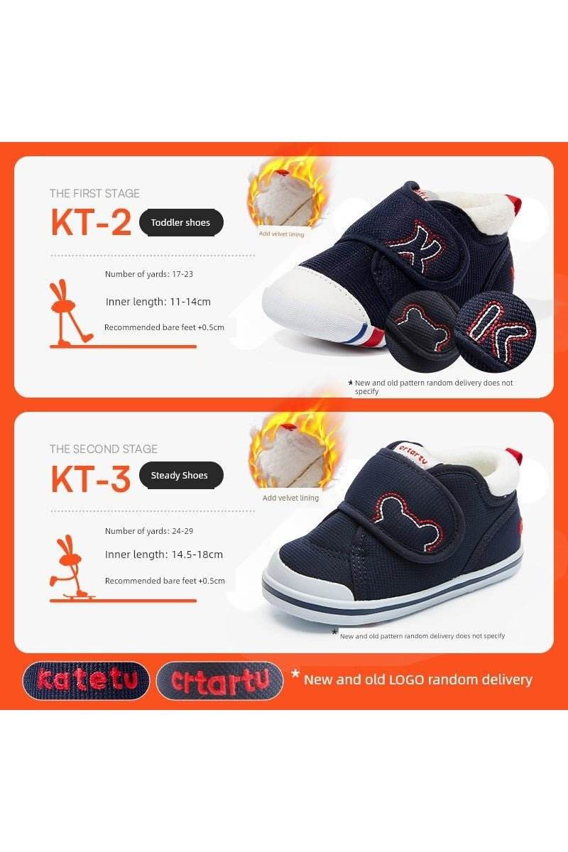 Crtartu Winter Soft-Bottom Girl Infant Coolname Sneaker - Comfortable Baby Shoes - Giggles And Grab