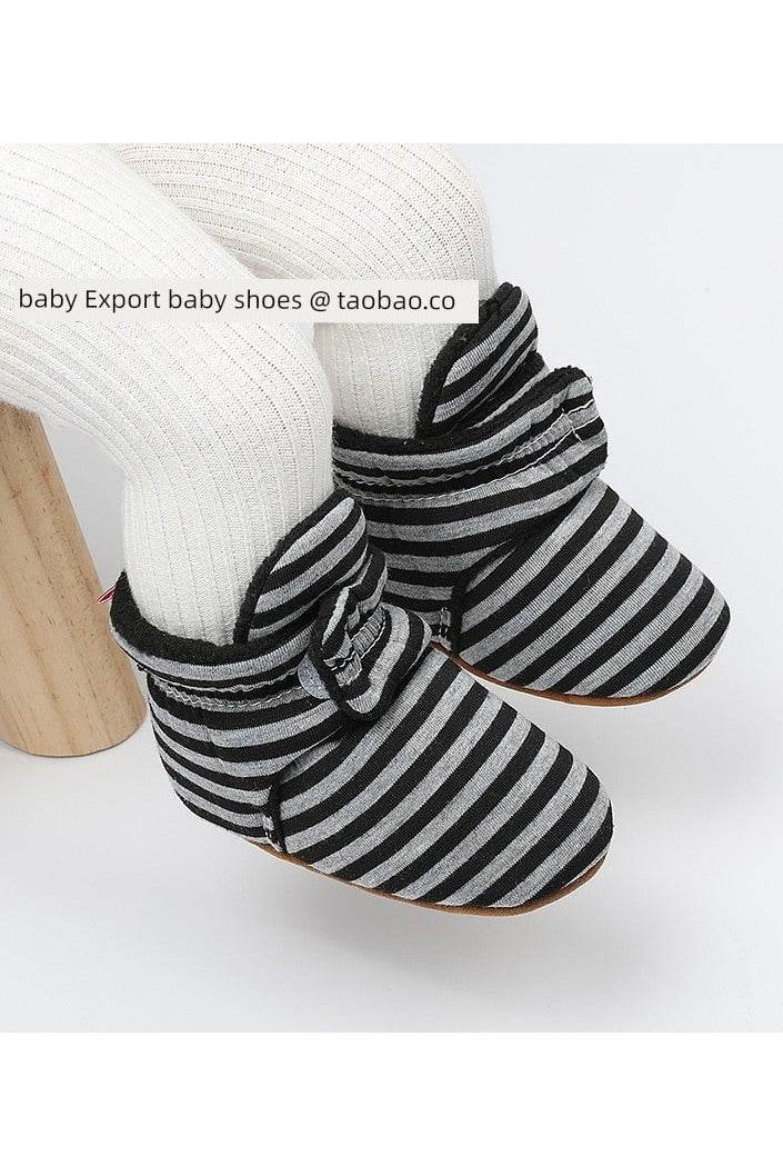 0-1 Year Old Spring & Fall Winter High Top Soft Sole Warm Shoes - Baby Precaution Footwear - Giggles And Grab