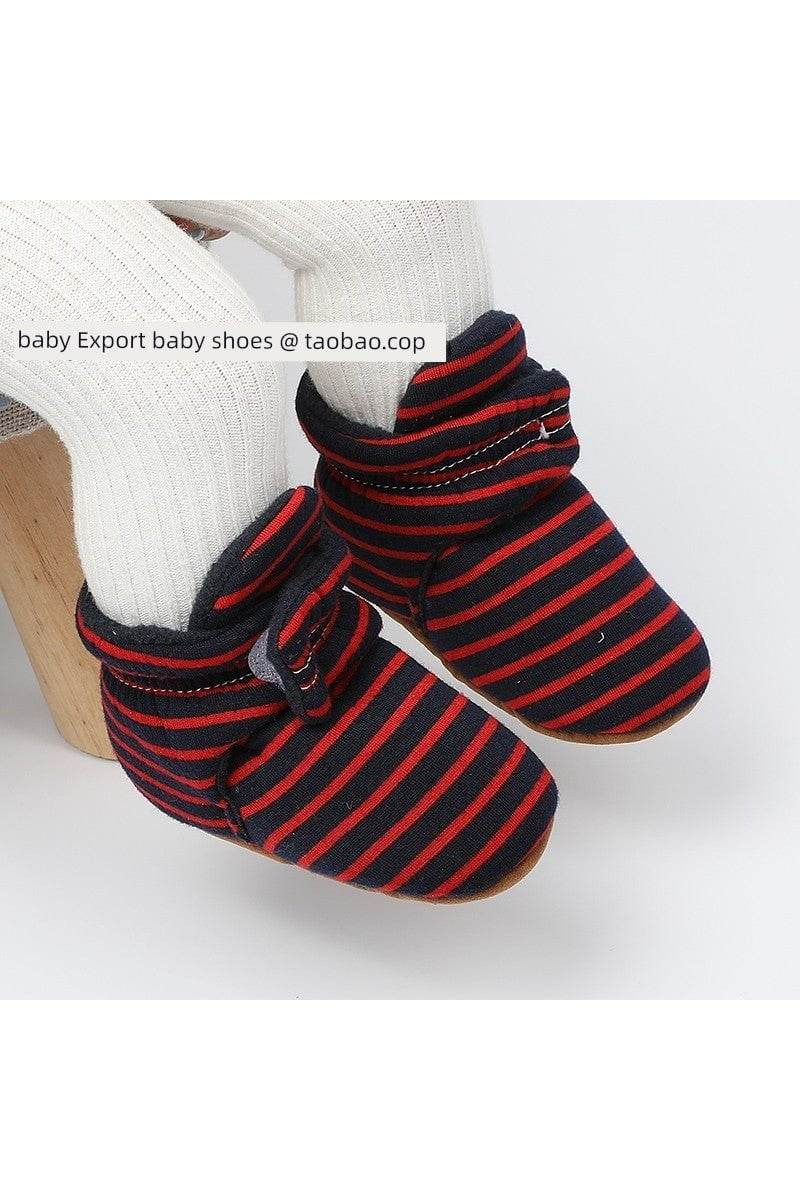0-1 Year Old Spring & Fall Winter High Top Soft Sole Warm Shoes - Baby Precaution Footwear - Giggles And Grab