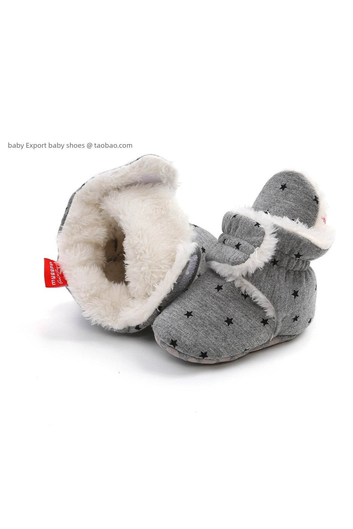 0-1 Year Old Spring & Fall Winter High Top Soft Sole Warm Shoes - Baby Precaution Footwear - Giggles And Grab