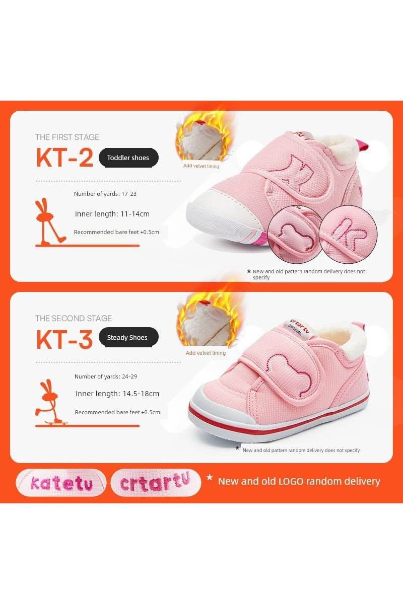 Crtartu Winter Soft-Bottom Girl Infant Coolname Sneaker - Comfortable Baby Shoes - Giggles And Grab