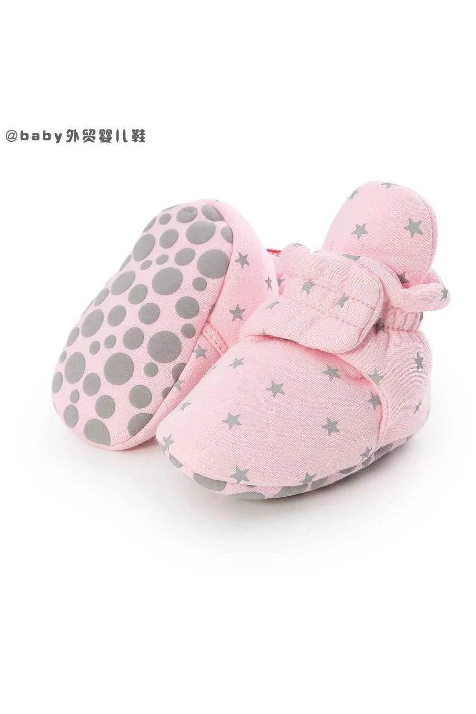 0-1 Year Old Spring & Fall Winter High Top Soft Sole Warm Shoes - Baby Precaution Footwear - Giggles And Grab