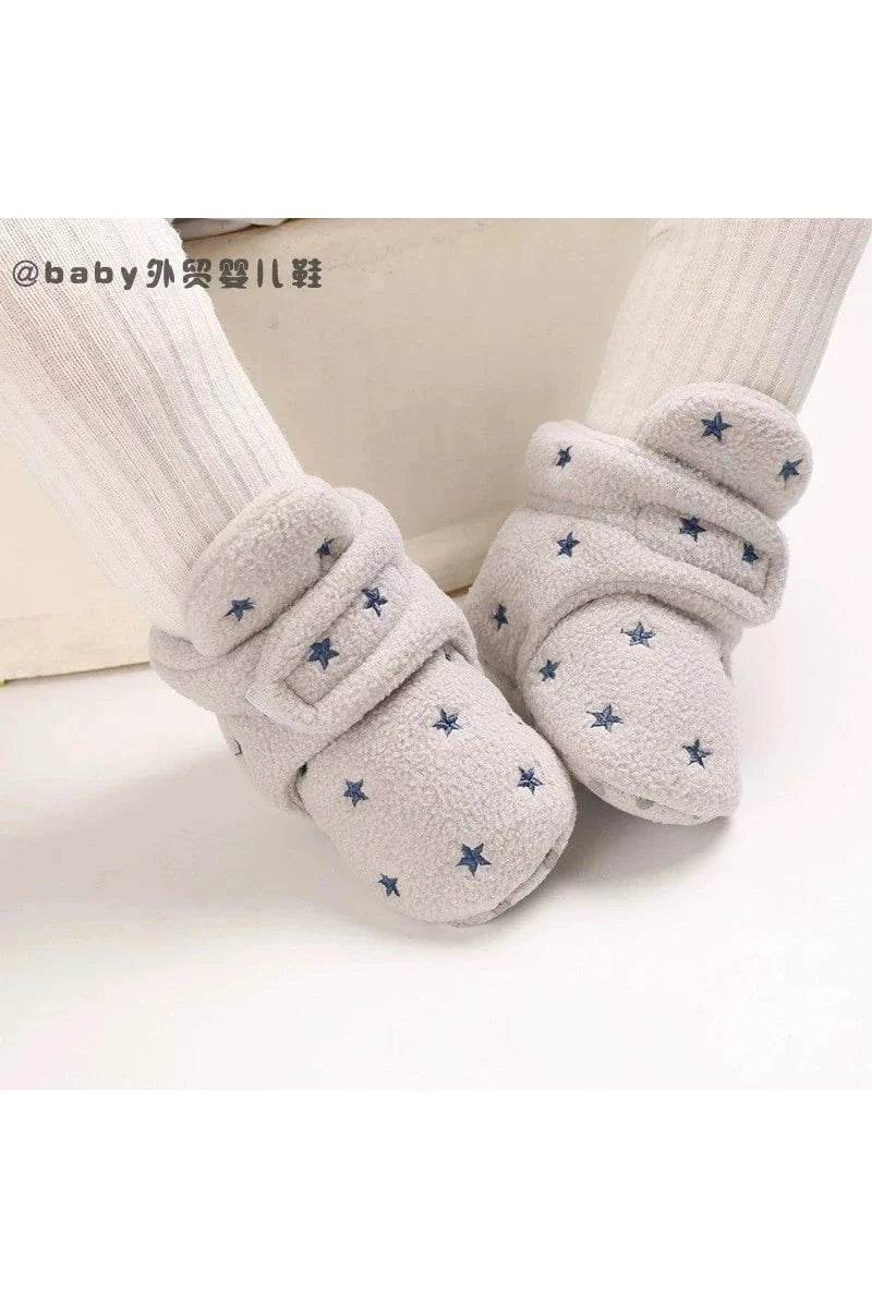 0-1 Year Old Spring & Fall Winter High Top Soft Sole Warm Shoes - Baby Precaution Footwear - Giggles And Grab