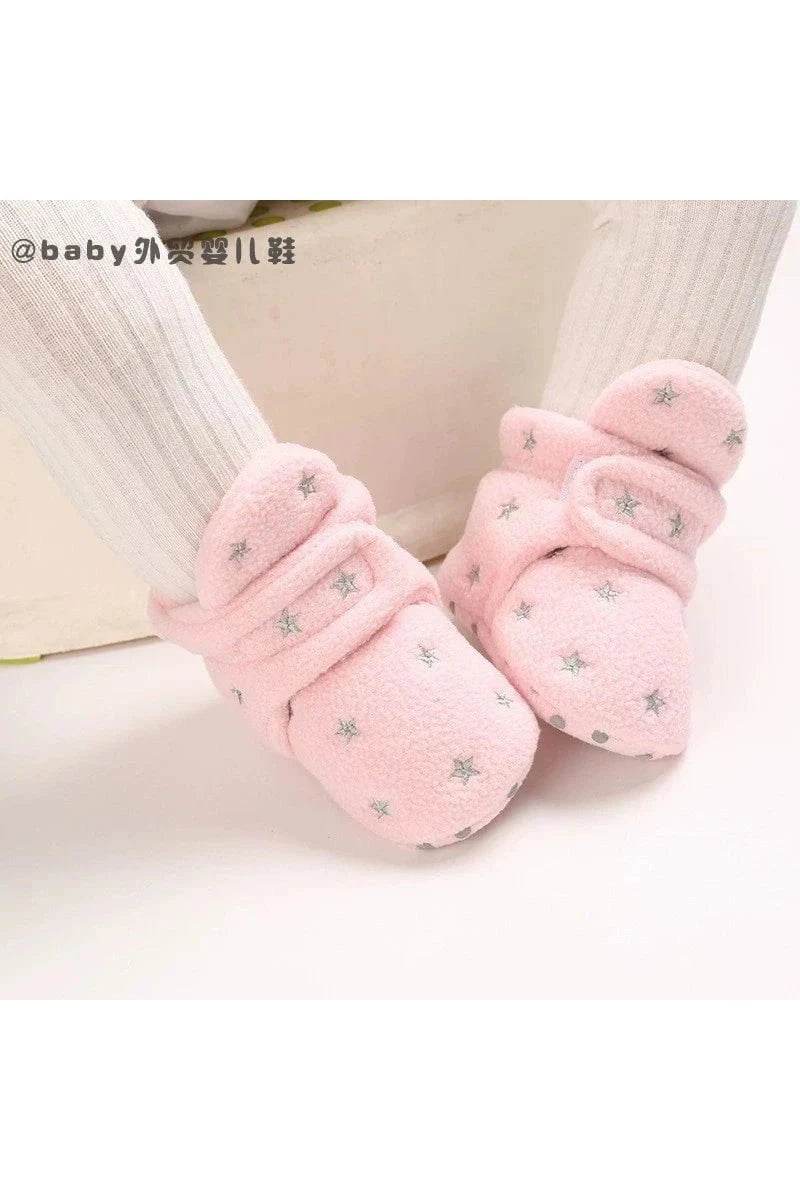 0-1 Year Old Spring & Fall Winter High Top Soft Sole Warm Shoes - Baby Precaution Footwear - Giggles And Grab
