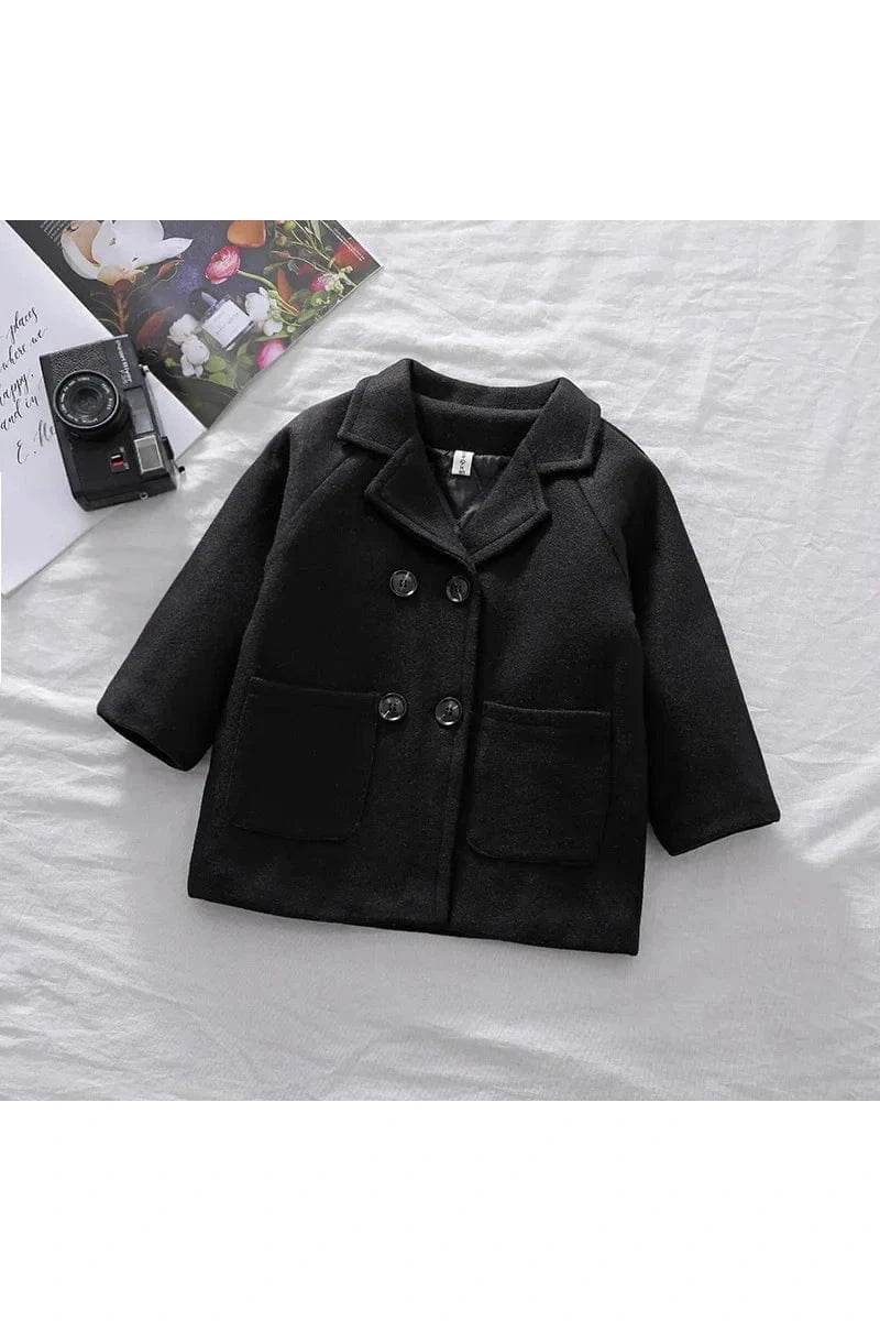 New Spring Autumn Boys Long Grid Design Trench Coat – British Style Jacket for Kids (2-6 Years) - Giggles And Grab