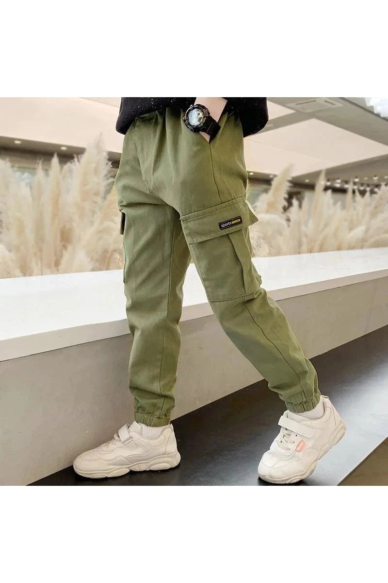 Giggles And Grab "Boys' Fall/Winter Warm Lined Hoodie and Tracksuit Pants Set - Casual Sportswear" P078-Green / 7-8(Size 140) "Boys' Fall/Winter Warm Lined Hoodie and Tracksuit Pants Set - Casual Sportswear"