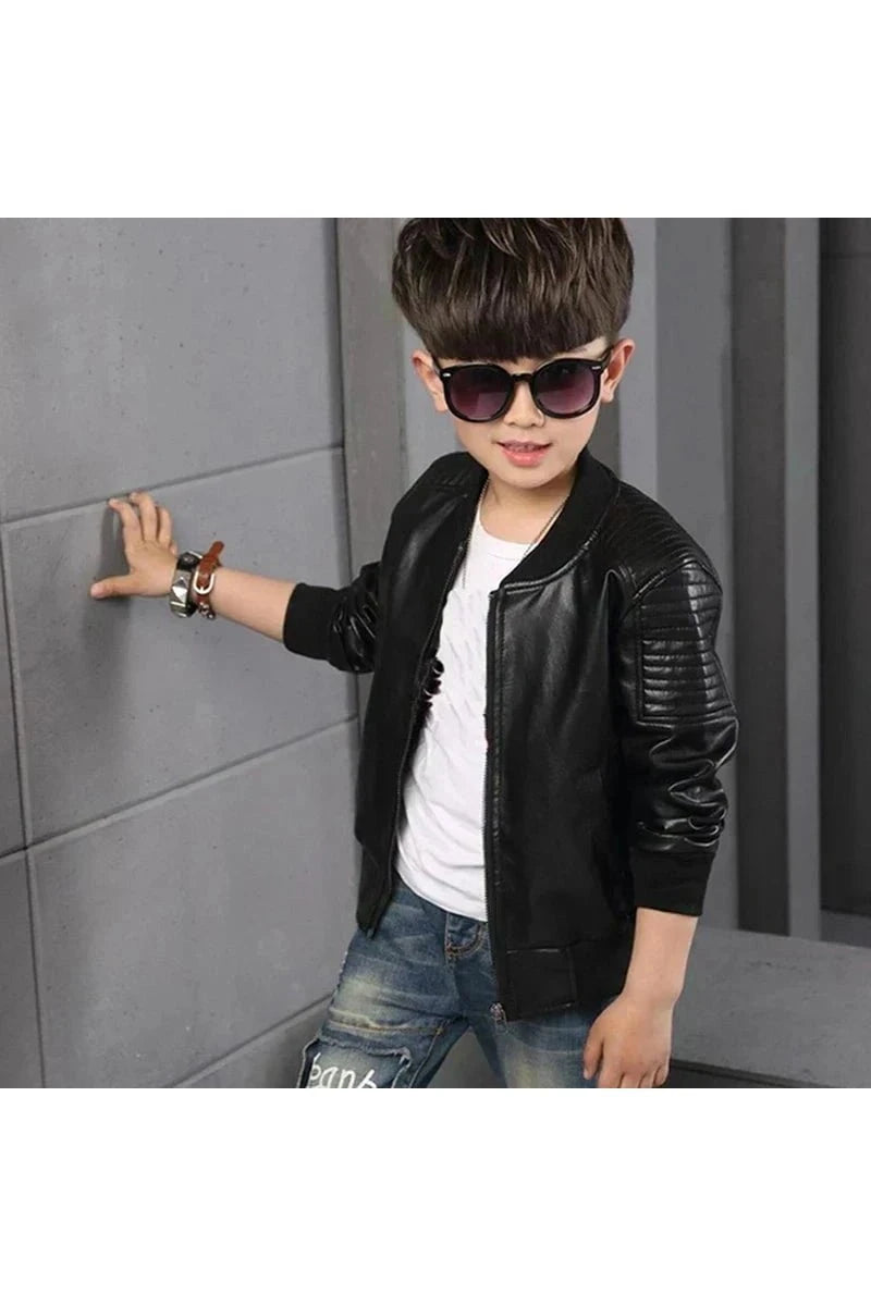 Giggles And Grab Boys' Fashion Coats - Autumn/Winter Outerwear for Trendy Kids" black / 120cm Boys' Fashion Coats - Autumn/Winter Outerwear for Trendy Kids"