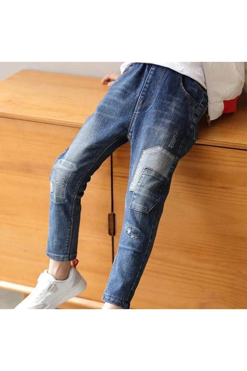 Boys Slim Straight Jeans Summer Classic ages 4-11y - Giggles And Grab
