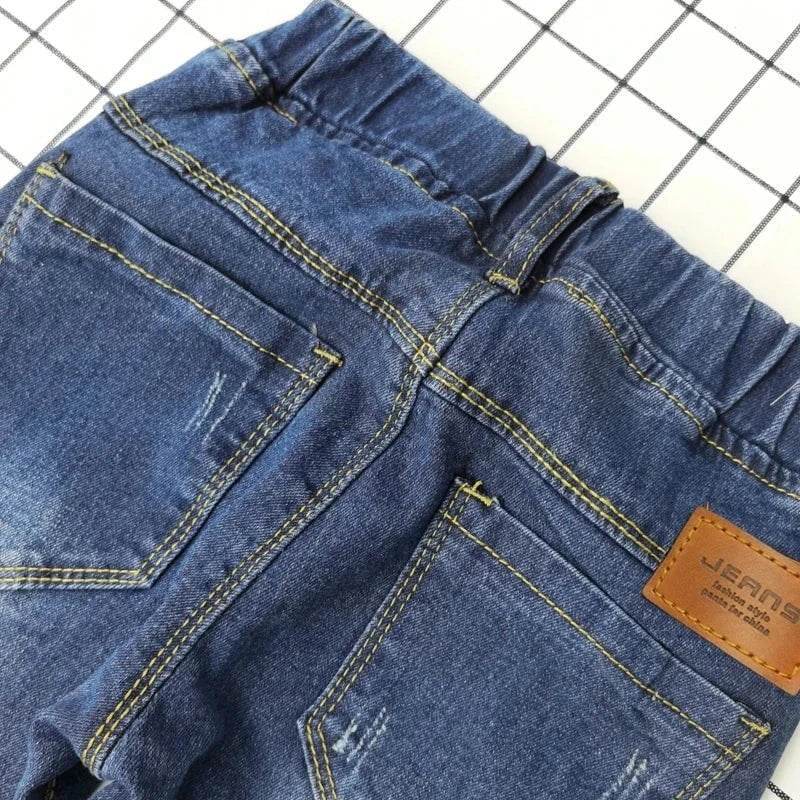 Boys Slim Straight Jeans Summer Classic ages 4-11y - Giggles And Grab