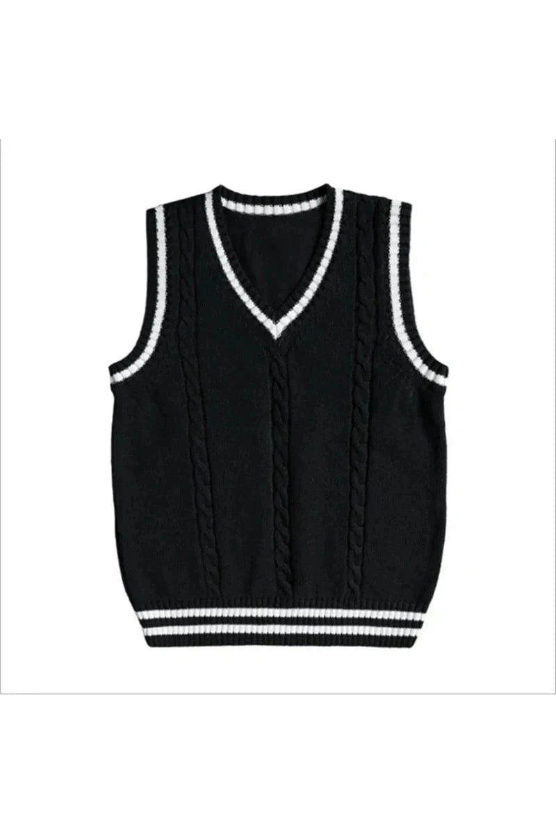 Giggles And Grab Children sweaters Children's School Uniform Sweater Vest - Knitted Wool Camisole for Girls & Boys, College Style"